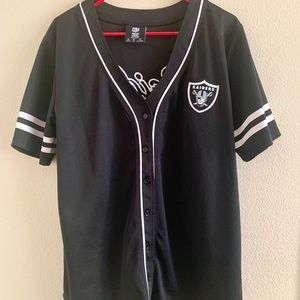 Forever 21/NFL Oakland Raiders Baseball Jersey